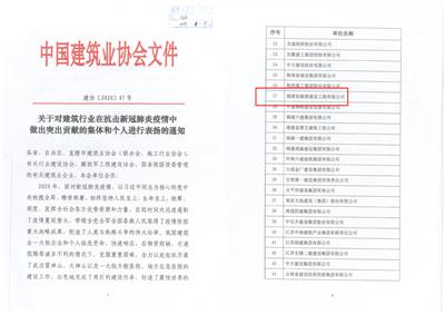 2020.12.24榮獲“建筑業(yè)抗疫工作突出貢獻集體”